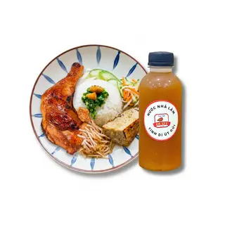 Hình ảnh Cơm Gà Nướng Mật Ong Bì Chả + Trà Tắc