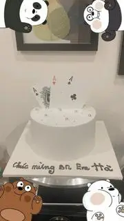 Hình ảnh Bánh Sinh Nhật 3 Lá Bài