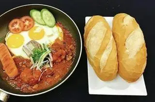 Hình ảnh bánh mì chảo