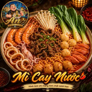 Hình ảnh Mì Cay Nước Viên (Cá Viên, Xúc Xích, Thả Lẩu)