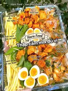 Hình ảnh Bánh tráng trộn Tóp mỡ mắm tỏi thập cẩm mix đủ vị đậm đà, món ăn vặt NGON MÊ LY - NGUYÊN LIỆU CHUẨN VSATTP