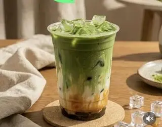 Hình ảnh Matcha latte caramel
