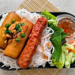Hình ảnh Bún Nem Nướng + Chả Giò