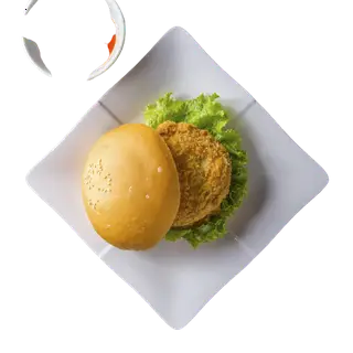 Hình ảnh Hamburger Bò Chiên Xù