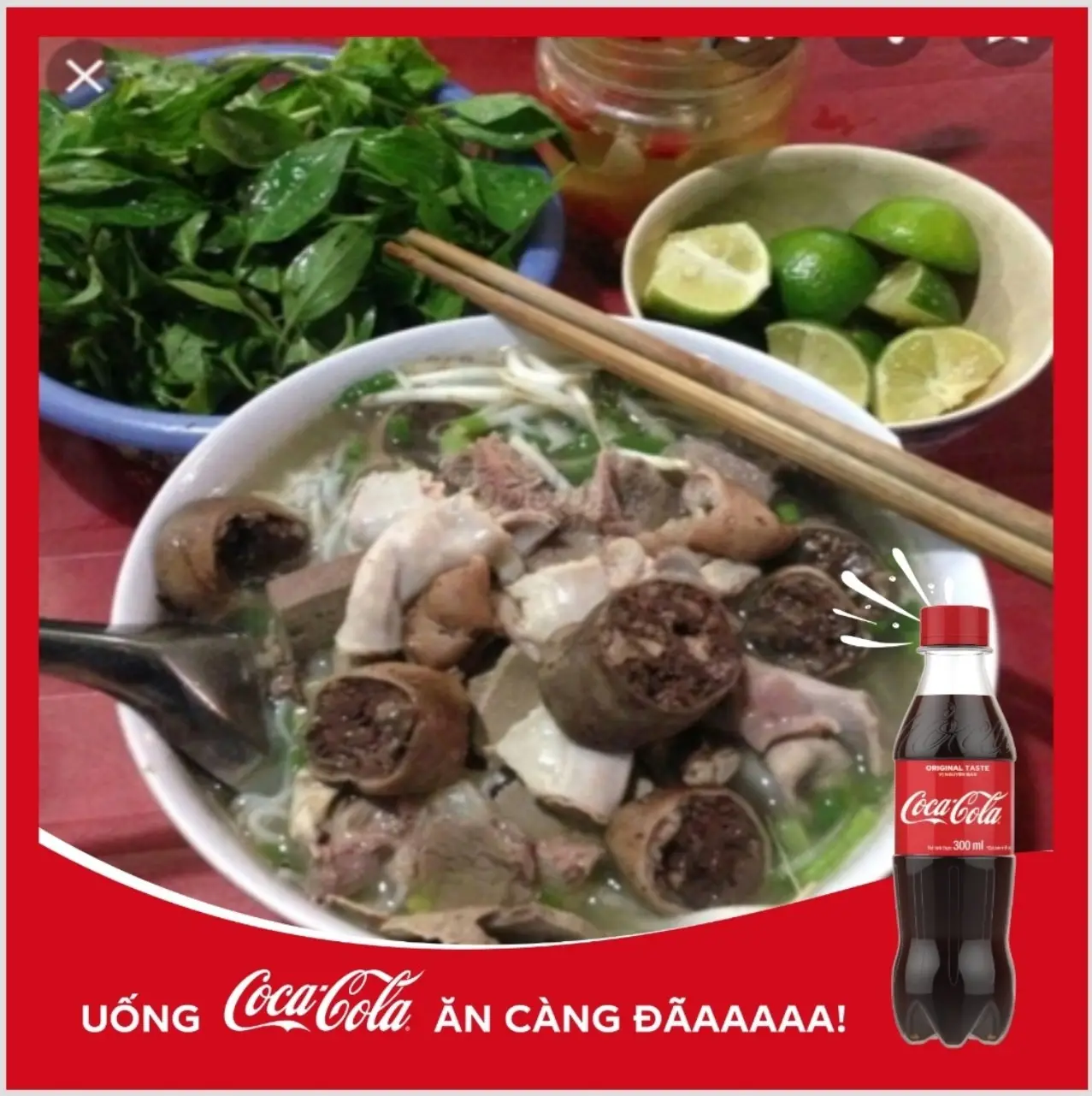 Hình ảnh Combo 2 bún lòng thập cẩm + 2 coca chai