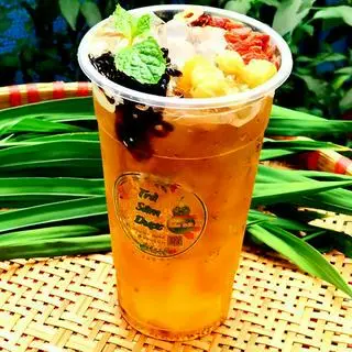 Hình ảnh Trà Bông Cúc Bạc Hà - full 7 topping