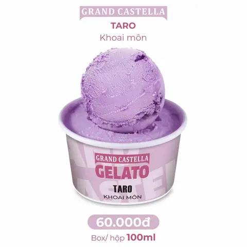 Hình ảnh Taro Gelato 100ML - Kem Khoai Môn