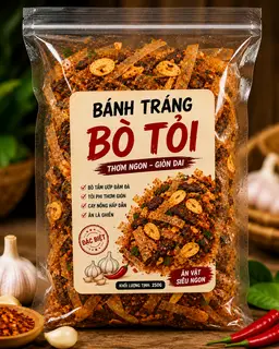 Hình ảnh Bánh Tráng Bò Tỏi (Bịch)