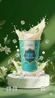 Hình ảnh [Mua5 tặng1] Oolong Lài Sữa Trân Châu Lotusdeli