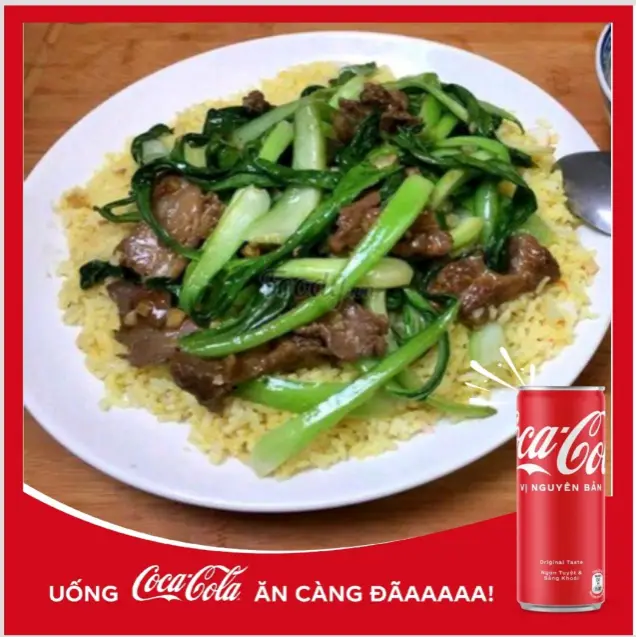 Hình ảnh Cơm rang cải bò - 1 coca