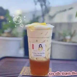 Hình ảnh trà sữa đào