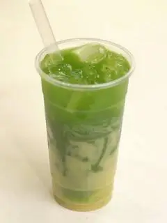 Hình ảnh rau má sữa 1ly 20k