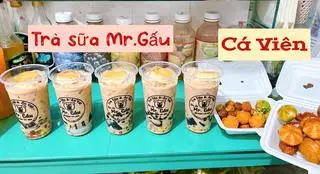 Hình ảnh Trà sữa Mr Gấu - size M ( Full toping + plan/Puding)