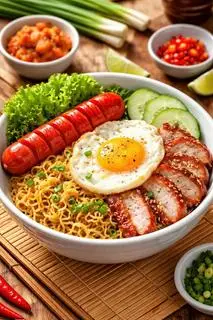 Hình ảnh Mì Trộn xốt tương thập cẩm