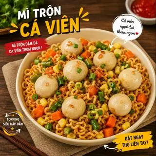 Hình ảnh Mì Trộn Cá Viên