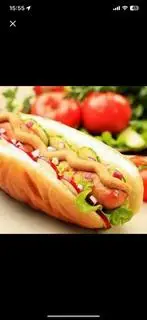 Hình ảnh Bánh Mì Xúc Xích Bò Khô