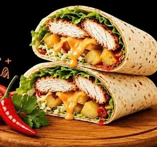 Hình ảnh Bánh tacos gà - phô mai