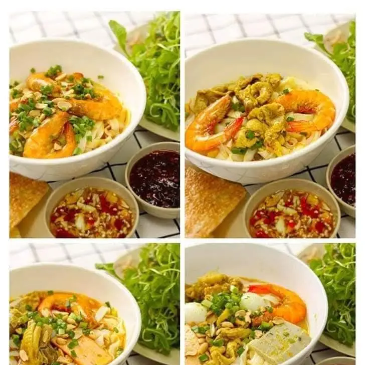 Hình ảnh mì Quảng tôm thịt 
