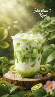 Hình ảnh Sữa chua kiwi lắc