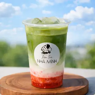 Hình ảnh Matcha Latte Dâu Tây 500ml