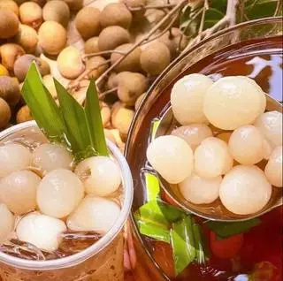 Hình ảnh Trà Nhãn Full Toping siêu HOT, giải nhiệt cung cấp vitamin C tốt cho sk