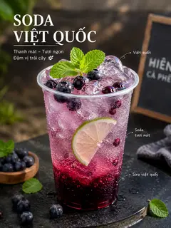 Hình ảnh Soda Việt Quất