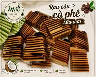 Hình ảnh Rau câu cà phê sữa dừa