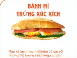 Hình ảnh Bánh mì trứng xúc xích