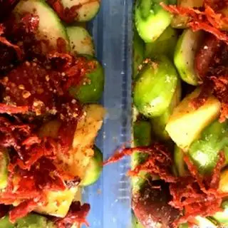 Hình ảnh dầm mix vị kèm bò khô