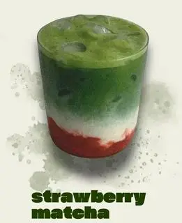 Hình ảnh Strawberry Matcha - Matcha Dâu Tây