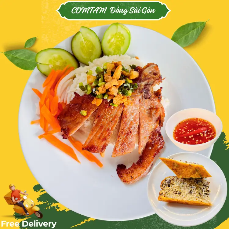 Hình ảnh Cơm Tấm Sườn, Chả