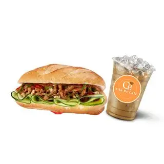 Hình ảnh Bánh mì Chả cá Đặc biệt (Nhiều chả cá) + Café Sữa