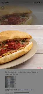 Hình ảnh Bánh Mì Pate Bò Khô