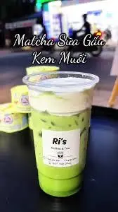 Hình ảnh mattcha sữa gấu kem muối