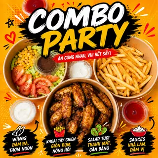 Hình ảnh Combo Cánh Giữa/Wings Combo