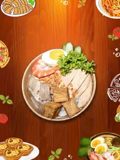 Hình ảnh Bún nước tương thập cẩm 
