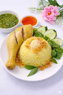 Hình ảnh Cơm đùi chặt sốt bơ