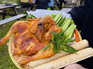 Hình ảnh Gà nướng 2 ống cơm lam (gà ta)