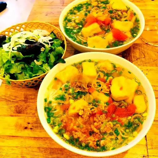 Hình ảnh Bún riêu tóp mỡ bò giò đậu