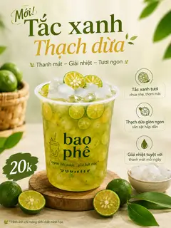 Hình ảnh tắc xanh  thạch dừa
