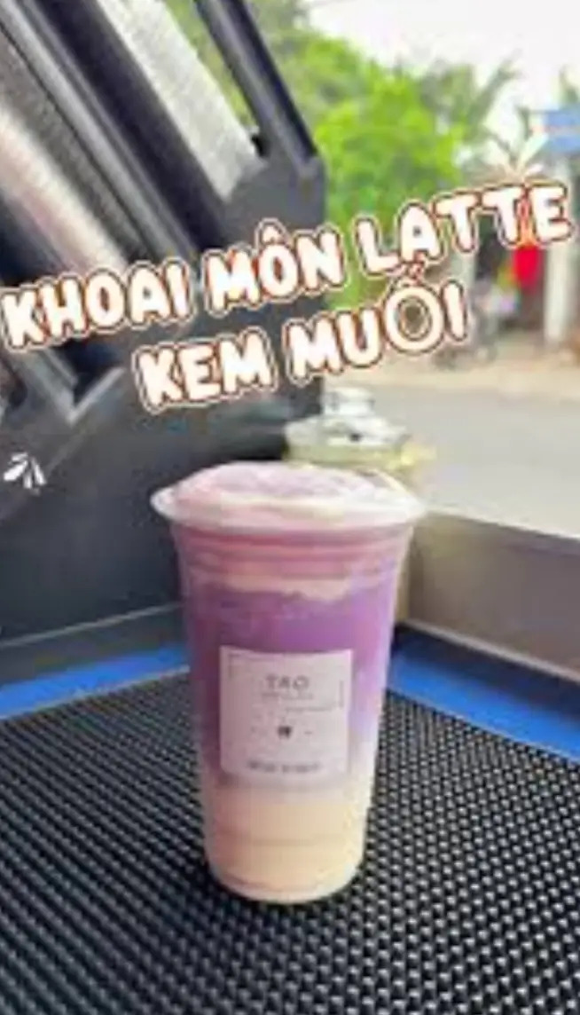 Hình ảnh Latte môn kem muối