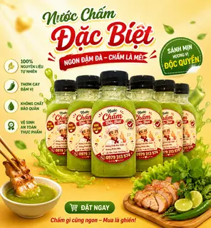 Hình ảnh 1 chai nước chấm đặc biệt (muối ớt xanh)