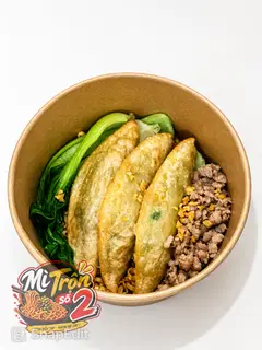 Hình ảnh Mì trộn Mandu + Thịt Bầm 
