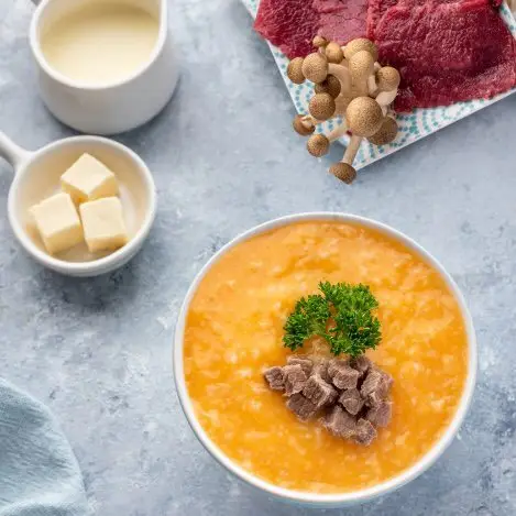 Hình ảnh Cháo Lạnh Đà Điểu Sốt Nấm Linh Chi