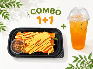 Hình ảnh Combo bánh tráng cuộn bơ chấm sốt me - nước