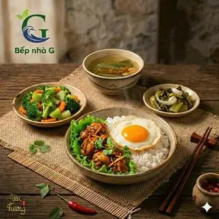 Hình ảnh CƠM GÀ RANG GỪNG