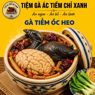 Hình ảnh Gà Ác Tiềm & Óc Heo