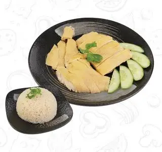 Hình ảnh Cơm góc tư gà luộc Hải Nam