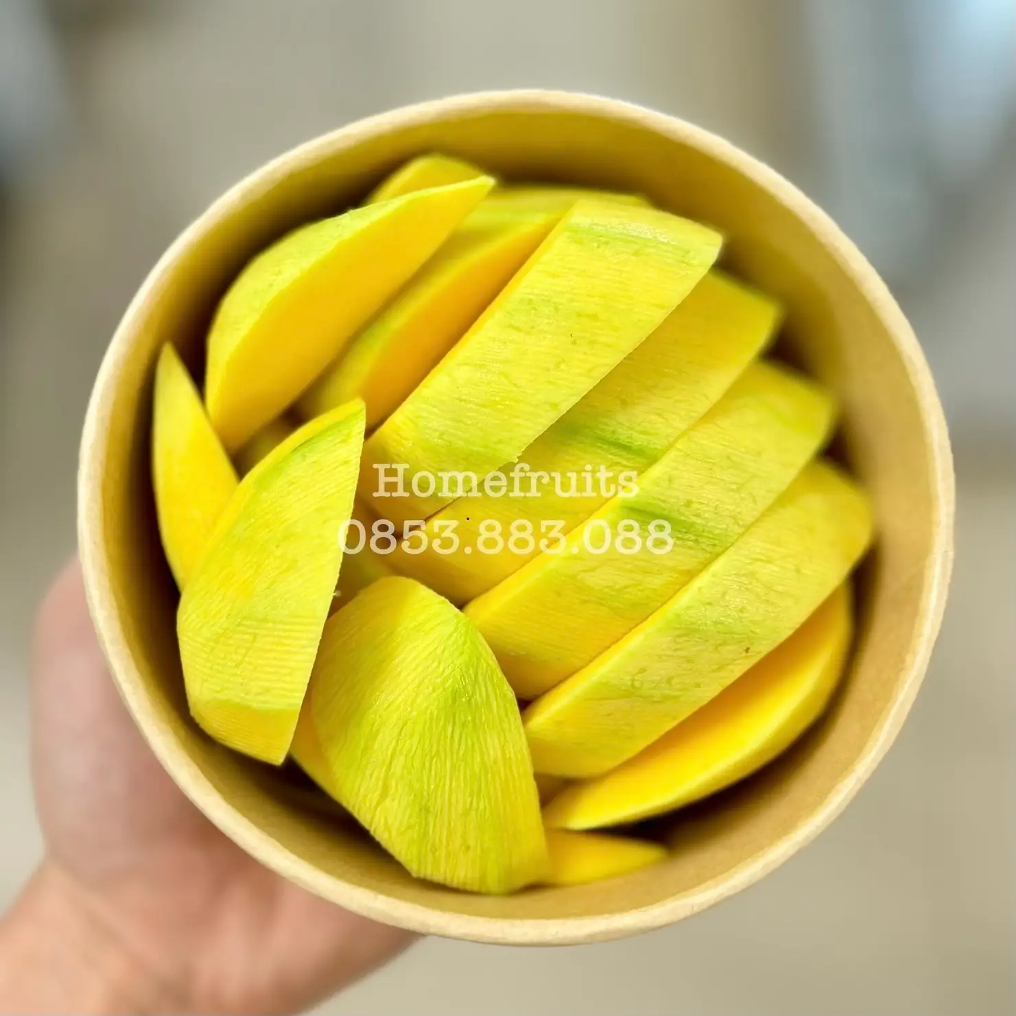 Hình ảnh Khay Xoài tứ quý gọt sẵn