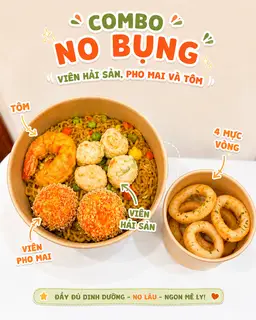 Hình ảnh Combo no bụng (mỳ indomie viên thập cẩm và 4 mực vòng)